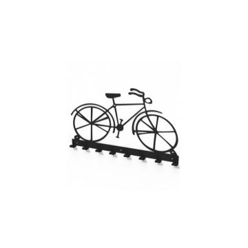 Cuier metalic forma bicicleta vintage -model 2104 Negru