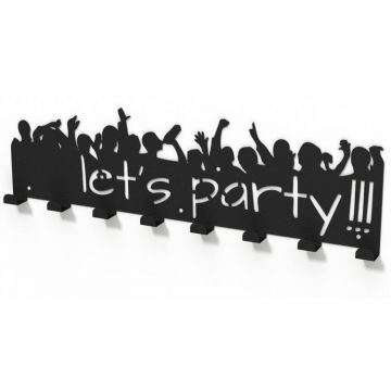 Cuier metalic LET'S PARTY- model 3001 Negru