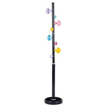 Cuier haine tip pom Violetta metal negru D31x167cm