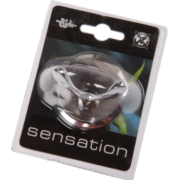 Carlig dublu Bisk Sensation, zinc + aluminiu, crom, 6 x 5,5 x 6 cm