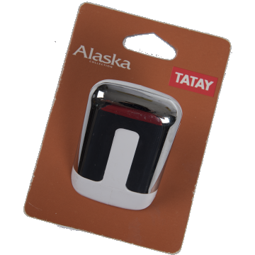 Cuier Romtatay Alaska, plastic/inox, 5 x 5 x 7 cm